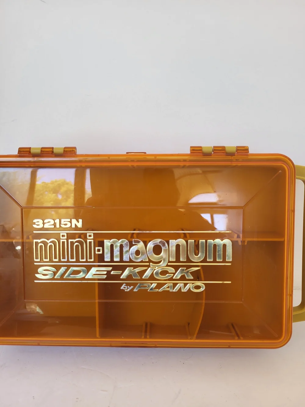 Plano Mini-Magnum Side-Kick Tackle Box in Amber #3215N 1980s